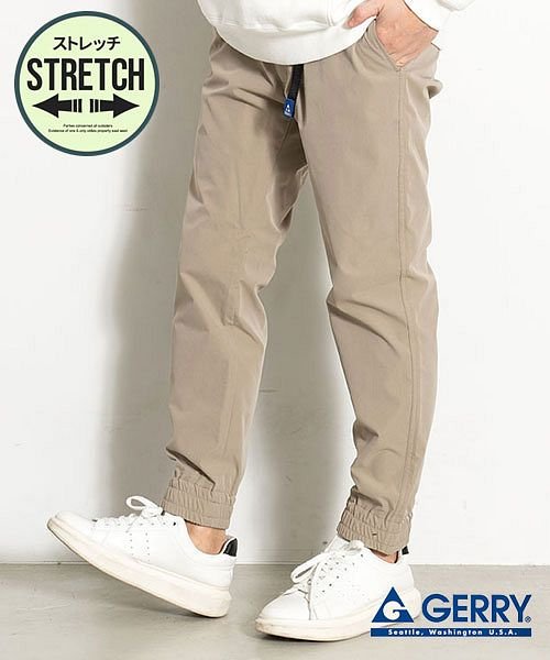 Gerry 撥水ストレッチuvカットジョガーパンツ メンズ Gerry ジェリー ボトムス クライミングパンツ Uvカット バックル ウェビングベルト アウトド エスビーセレクト Sb Select Magaseek