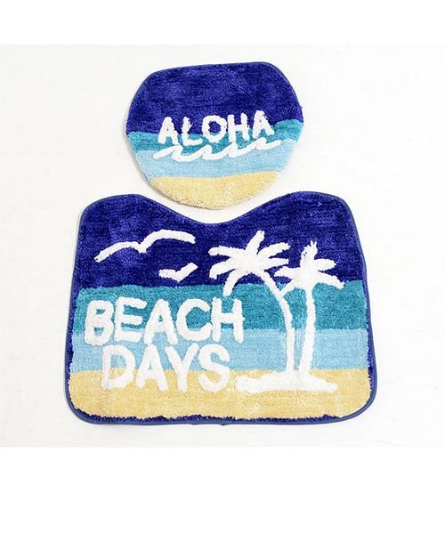 Kahiko グラデパームトイレセット トイレマット トイレカバー 雑貨 カヒコ Kahiko マット 生活雑貨 ハワイ Hawaii ハワイアン サンセット カヒコ Kahiko Magaseek