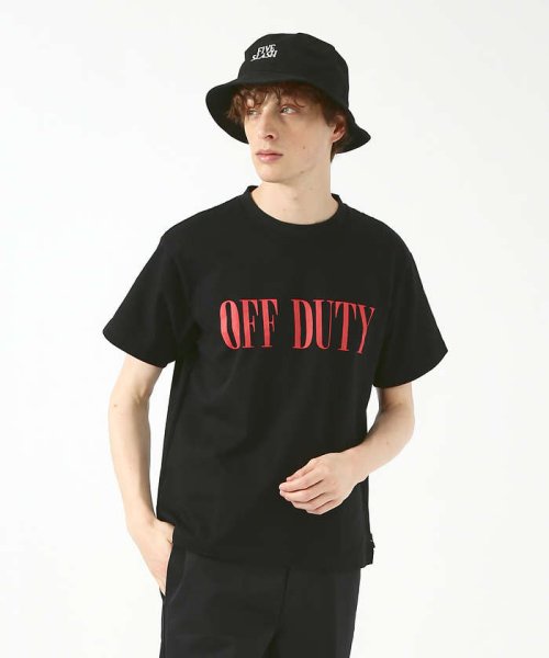 5351POURLESHOMMES(5351POURLESHOMMES)/【5/】OFF DUTY ショートスリーブTシャツ/ブラック