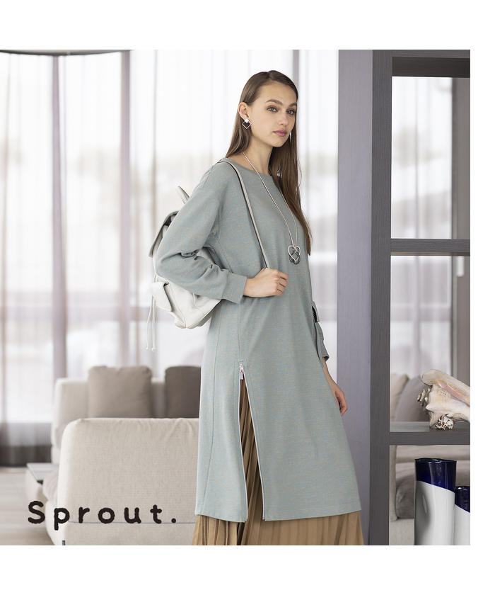 セール Sprout レインボー裏毛 サイドファスナー付きワンピース リリアンビューティ Liliane Burty Magaseek