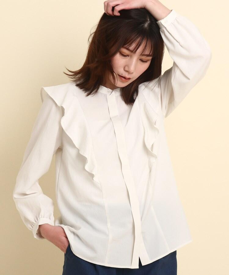 セール ショルダーフリルブラウス デッサン Dessin Magaseek