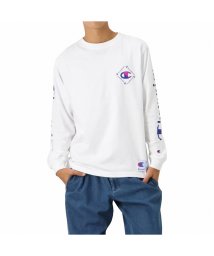 MAC HOUSE(men)(マックハウス（メンズ）)/Champion チャンピオン ロングスリーブTシャツ C3－R402/ホワイト