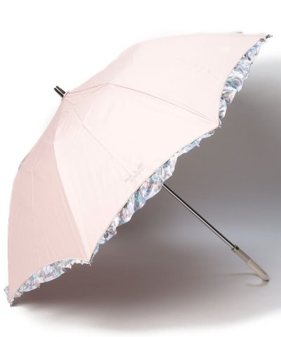 晴雨用折りたたみ兼日傘 スカラ×花柄フレアフリル