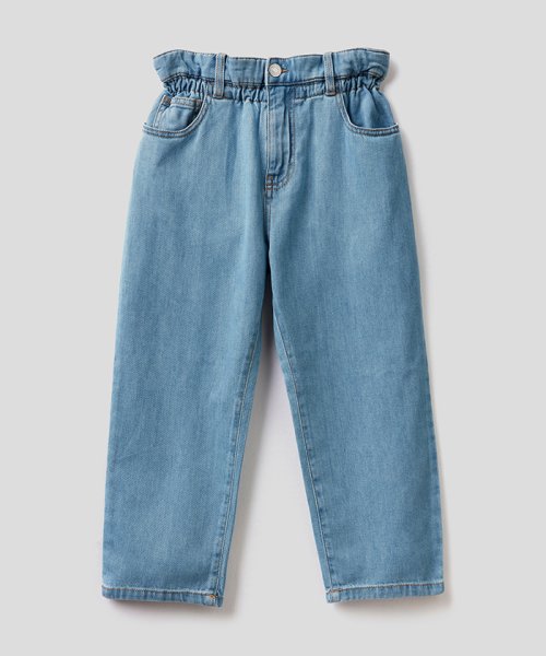 セール キッズペーパーバッグデザインストレッチデニムパンツg ユナイテッド カラーズ オブ ベネトン ガールズ Benetton United Colors Of Benetton Girls Magaseek