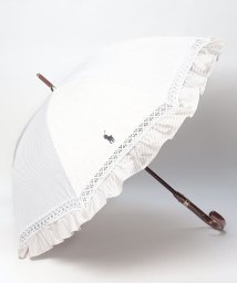 POLO RALPH LAUREN(umbrella)(ポロラルフローレン（傘）)/晴雨兼用日傘　”ストライプ フリル”/ベージュ