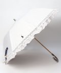 POLO RALPH LAUREN(umbrella)/晴雨兼用折りたたみ日傘　”ストライプ フリル”/504550604