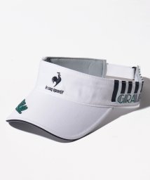 le coq sportif GOLF (ルコックスポルティフ（ゴルフ）)/【グラファイトデザインTOUR ADコラボ】サンバイザー(吸水速乾(額に触れる部分）)/ホワイト×グリーン