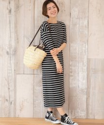 セール ボートネックボーダーワンピース プレフェリール Preferir Magaseek