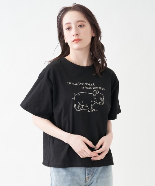 Beatrice 刺繍イラスト半袖tシャツ アン レクレ En Recre Magaseek