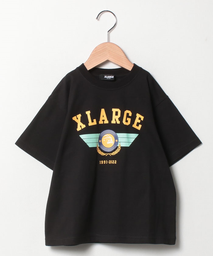 新品 XLARGE KIDS パイロットロゴ半袖Tシャツ ブラック 80cm | www
