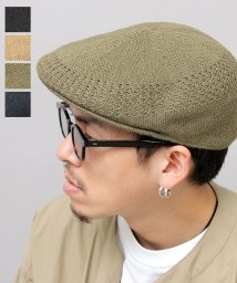 Besiquenti(ベーシックエンチ)/麻混 サーモハンチング ハンチング帽 帽子 メンズ カジュアル シンプル/カーキ