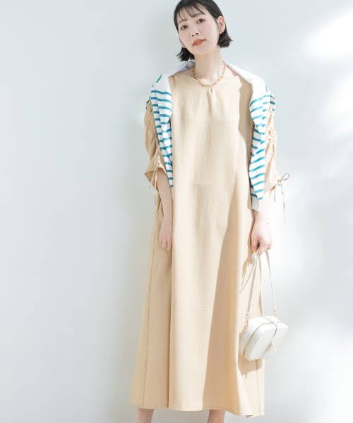 Urban Research Rosso Urban Research Rosso F By Rosso ギャザースリーブvネックワンピース Magaseek