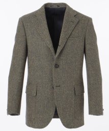 J.PRESS MENS(J．プレス　メンズ)/【J.PRESS BASIC】LAVEROCK TWEED ヘリンボンツイードジャケット/カーキ系1