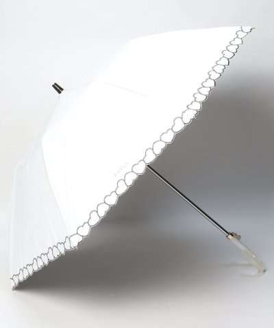 晴雨兼用折りたたみ日傘　”ハート刺繍”