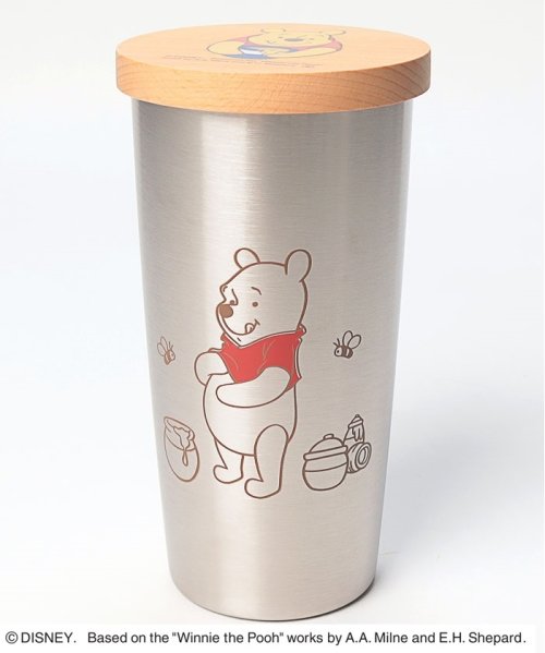 セール ディズニー くまのプーさん ハチミツ柄 蓋付き真空タンブラー440ml ディズニー Disney Magaseek