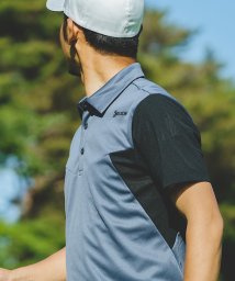 SRIXON(スリクソン)/【香妻陣一朗プロ共同開発】バイカラーエアスルーシャツ(吸汗速乾)【アウトレット】/グレー