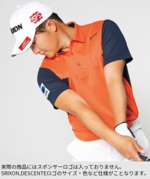 SRIXON(スリクソン)/【香妻陣一朗プロ共同開発】バイカラーエアスルーシャツ(吸汗速乾)【アウトレット】/オレンジ