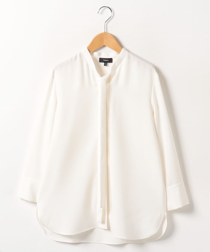 Theory Prime GGT Tie Blouse