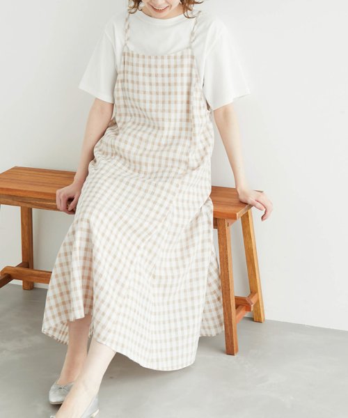 セール 2way ギンガムチェックワンピース ロペピクニック Rope Picnic Magaseek
