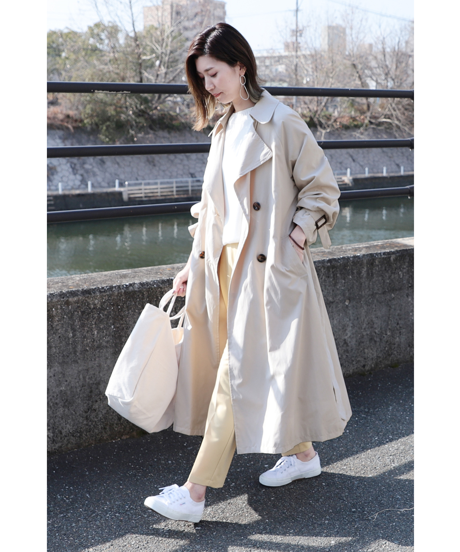 irojikake BIG TRENCH COAT トレンチコート　イロジカケ