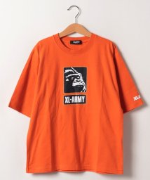 XLARGE KIDS(エクストララージ　キッズ)/ARMYゴリラ5分袖Tシャツ/オレンジ