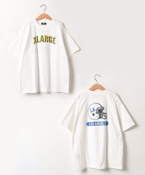 XLARGE KIDS(エクストララージ　キッズ)/ラグビーモチーフ半袖Tシャツ/ホワイト