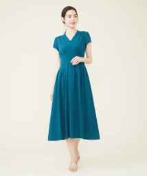 Sybilla(シビラ)/タッキングデザインドレス/ブルーグリーン