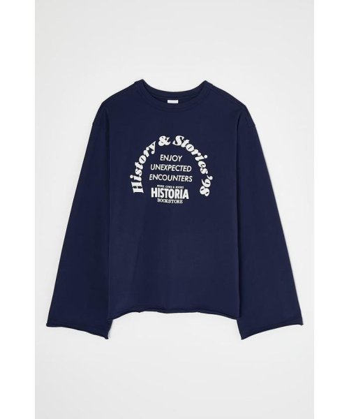 moussy(マウジー)/BOOKSTORE LS Tシャツ/NVY