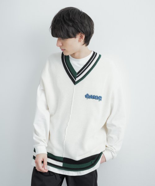 セール ロッキーモンロー Rocky Monroe ベスト ニット メンズ レディース アシメ Vネック リブ レイヤード ビッグシルエット 刺繍 ロゴ セーター 春 カジュアル きれいめ 韓国系 オーバーサイズ Magaseek セール ロッキーモンロー Rocky Monroe ベスト ニット メンズ レディース アシメ Vネック リブ レイヤード ビッグシルエット 刺繍 ロゴ セーター 春 カジュアル きれいめ 韓国系 オーバーサイズ Magaseek
