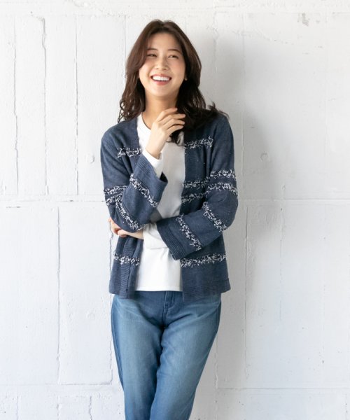 Vネックニットカーディガン 