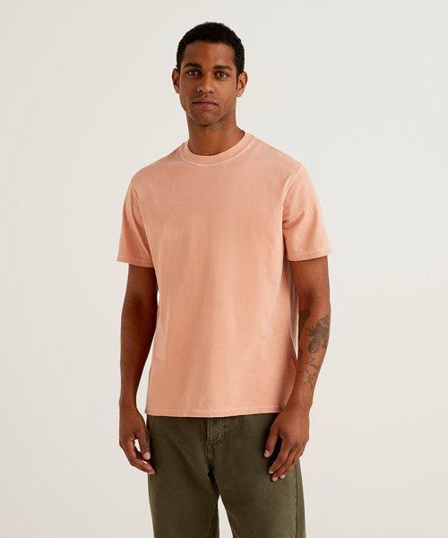 BENETTON (mens)(ベネトン（メンズ）)/半袖Tシャツ・カットソー/ピンク