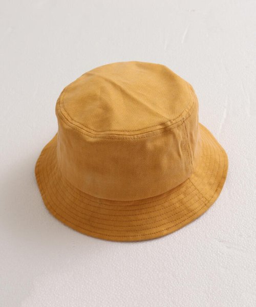 GLOSTER(GLOSTER)/【GLOSTER/グロスター】WASHED BUCKET HAT ウォッシュドバケットハット/イエロー