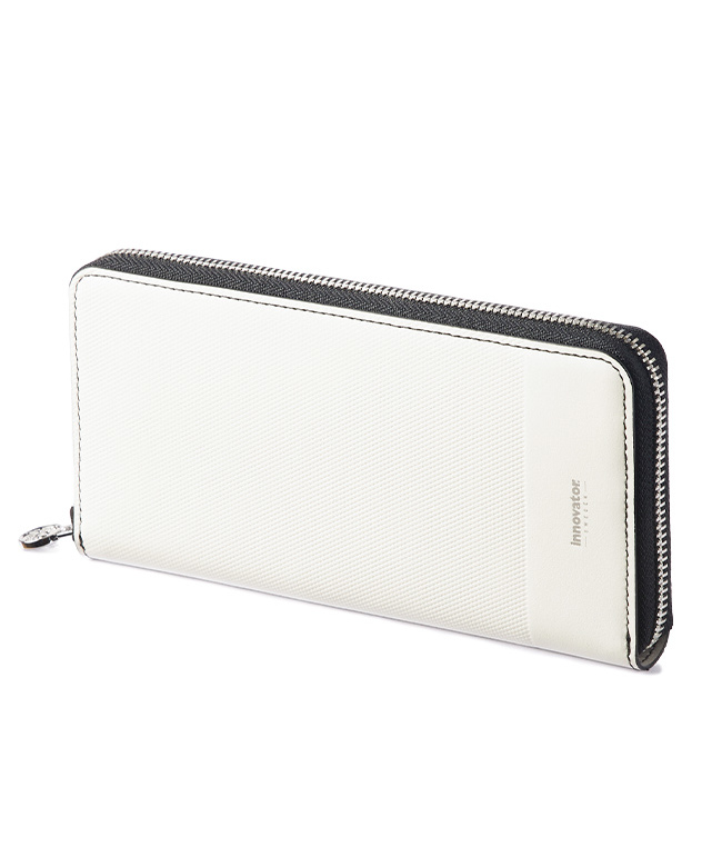 イノベーター ラウンドファスナー財布 INW48 WHITE 財布、帽子、ファッション小物