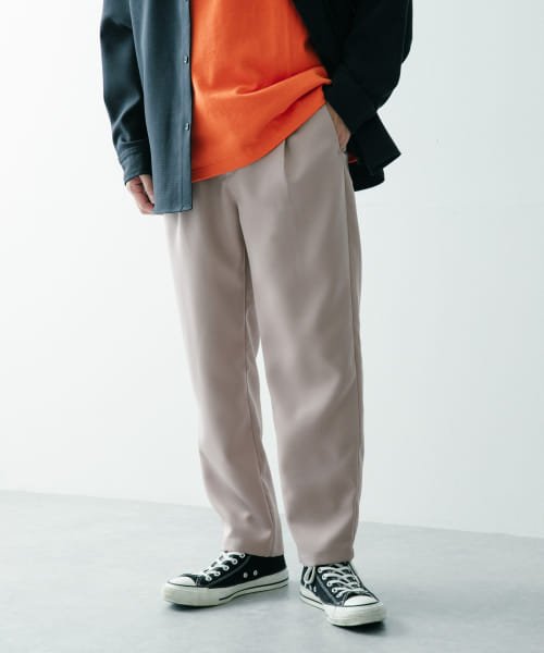 セール エステルツイル タックパンツ アイテムズアーバンリサーチ メンズ Items Urbanresearch Magaseek