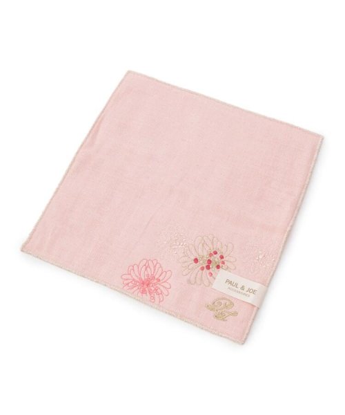 Paul Joe 刺繍フラワーガーゼハンカチ ワンズテラス One Sterrace Magaseek