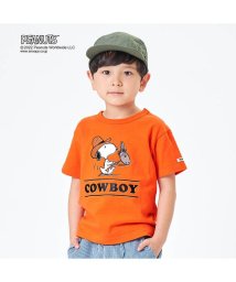 F.O.KIDS(エフオーキッズ)/PEANUTSコラボ　5柄Tシャツ/オレンジ