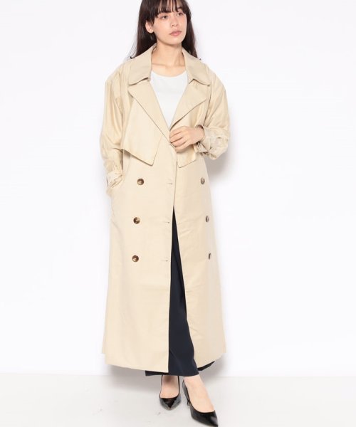 セール Royal Party ロイヤルパーティー シアーレイヤードトレンチコート Offprice Ec Offprice Ec Magaseek