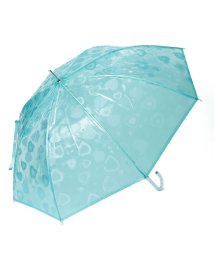 estaa(エスタ)/透明傘　”3Dホログラム　ハート”/サックスブルー