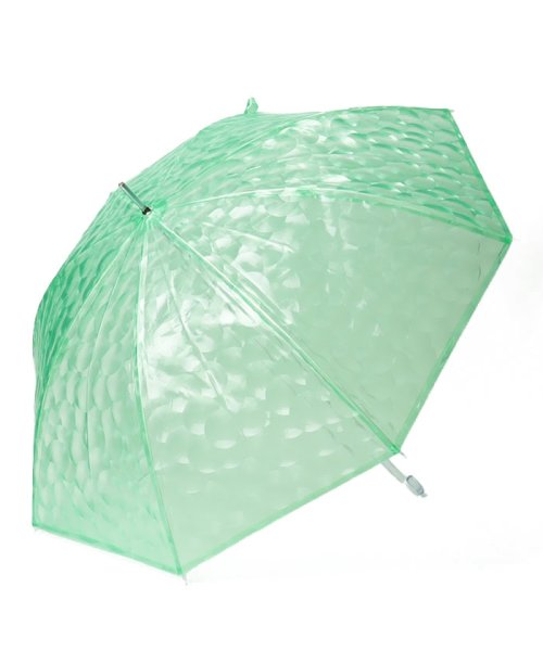 estaa(エスタ)/透明傘　”3Dホログラム　ドット”/ライトグリーン