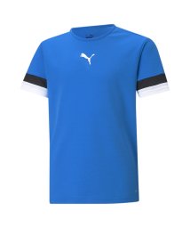 PUMA(PUMA)/キッズ サッカー TEAMRISE ゲームシャツ JR 120－160cm/ELECTRICBLUELEMONADE-PUMABLACK-PUMAWHITE