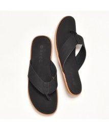 SVEC(シュベック)/トングサンダル メンズ おしゃれ ブランド SVEC シュベック つっかけ 履きやすい 歩きやすい ぺたんこ 薄ソール スエード スウェード カジュアルシューズ/ブラック