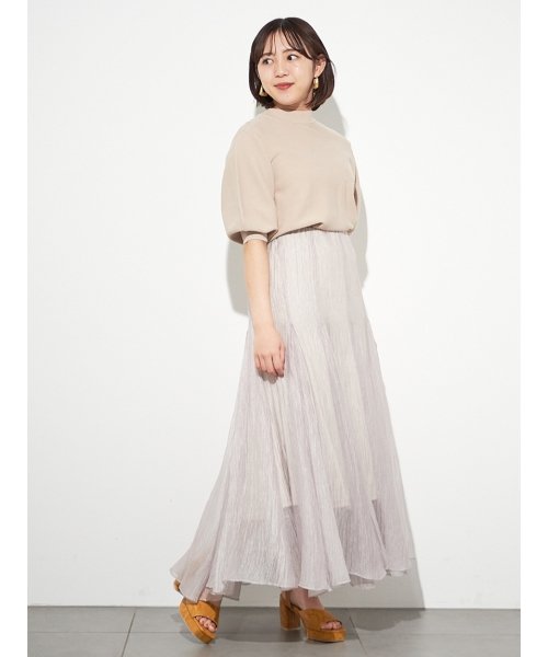 バックドットリボンニットトップス リリー ブラウン Lily Brown Magaseek