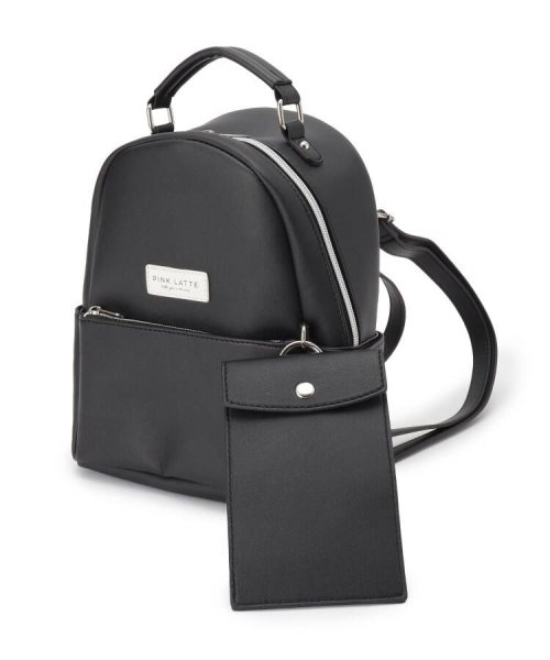 セール ポーチ付きラウンドミニリュック ピンク ラテ Pink Latte Magaseek