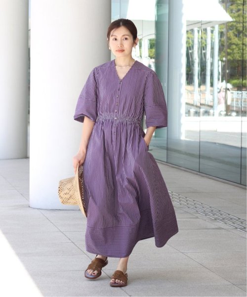 予約 サッカーストライプフォルムワンピース イエナ Iena Magaseek