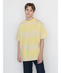Levi's/モックネックTシャツ MUTED LIME WIDE STRIPE/504571317