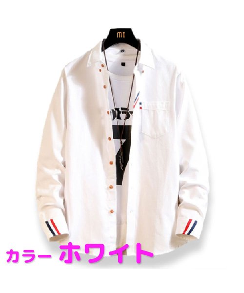 セール メンズ シャツ 長袖 薄手シャツ さわやか系 春物 秋物 カジュアルシャツ カッターシャツ スリムシャツ アメカジ マウマウ ファッション Mowmow Fashion Magaseek
