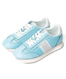 INTER-CHAUSSURES　IMPORT(インターショシュール　インポート)/【BUSSOLA】サイドラインスニーカー/ライトブルー