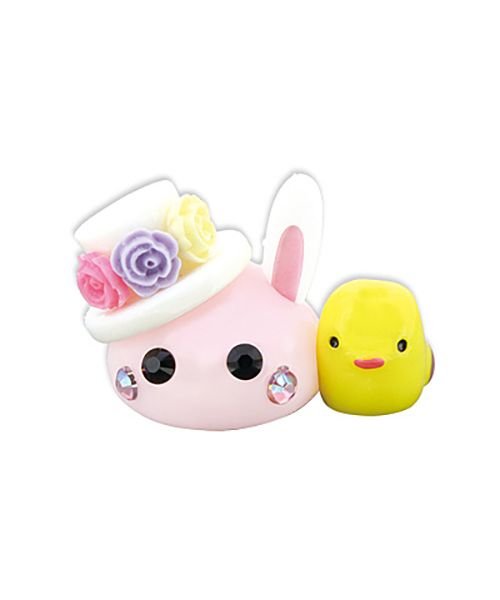 セール ピンク ひよこ付ハットウサ耳ほっぺちゃんｏｂ サン宝石 サン宝石 Magaseek