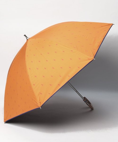 POLO RALPH LAUREN(umbrella)(ポロラルフローレン（傘）)/晴雨兼用日傘　ロック刺繍/ライトオレンジ