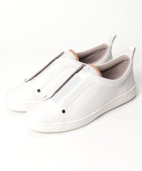 LANVINCOLLECTION(SHOES)(ランバンコレクション（シューズ）)/スタッズスリッポンスニーカー/ホワイト